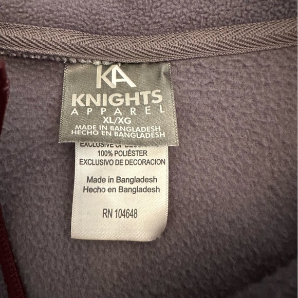 Men's Virginia Tech Quarter Zip Pullover Fleece Jacket X Large (T) - Picture 6 of 9